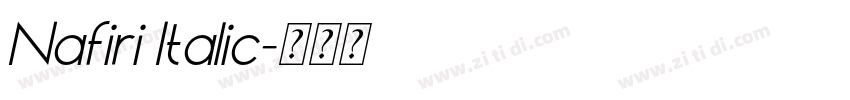Nafiri Italic字体转换